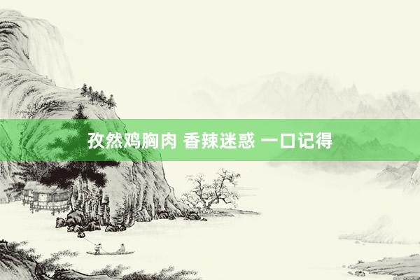 孜然鸡胸肉 香辣迷惑 一口记得